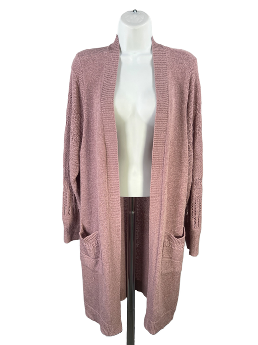 Torrid Women's Purple Knit Long Sleeve Open Front Cardigan Sweater - 2 Plus