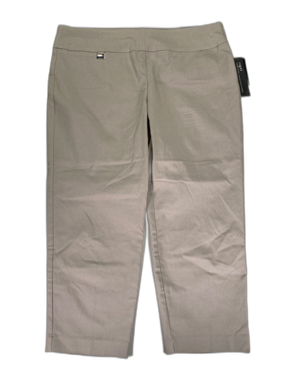 Alfani Women's Beige Stretch Pull On Capri Pants - 16