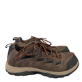 Columbia Men's Brown/Green Crestwood Waterproof Lace Up Hiking Shoes - 12