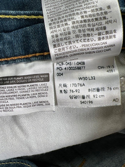 Levis Men's Medium Wash 511 Slim Fit Denim Jeans - 30x32 image 3