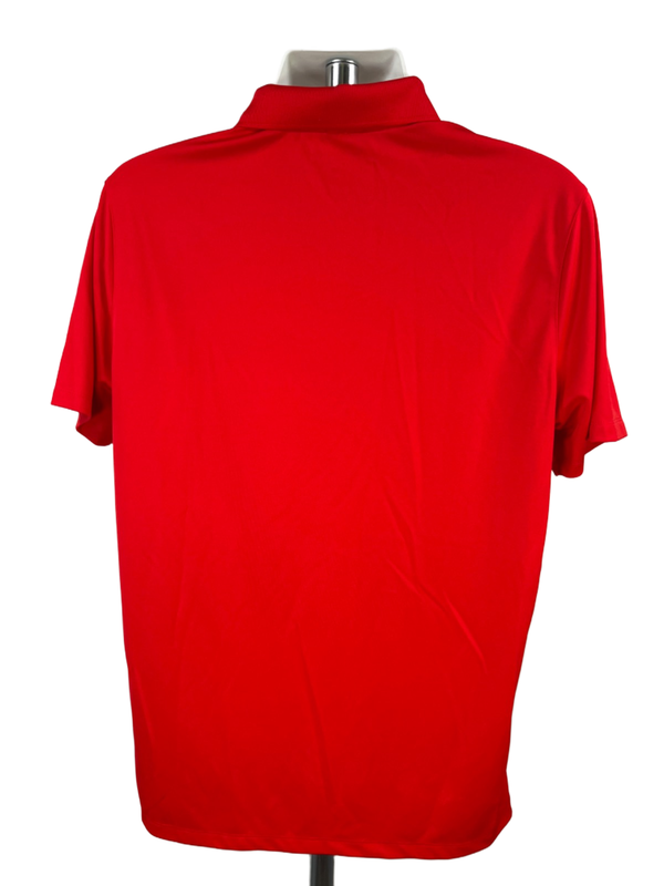 Nike Men's Red Dri-Fit Standard Short Sleeve Golf Polo Shirt - L image 2