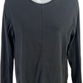 J.Jill Women’s Black Crewneck Long Sleeve High-Low Shirt - S