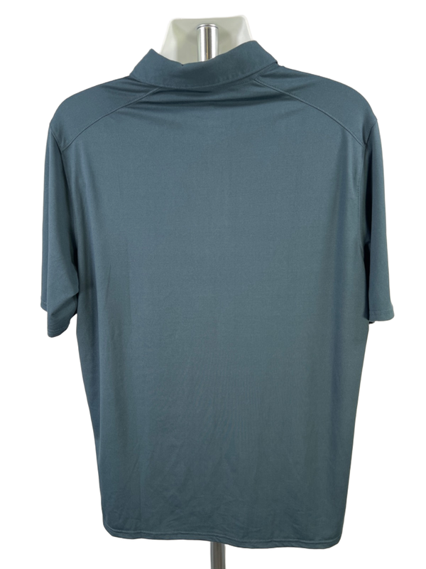 Gerry Men's Blue Brushed Knit Stretch Short Sleeve Polo Shirt - XL image 2