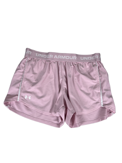 Under Armour Women's Pink Tech Play Up Athletic Shorts - S