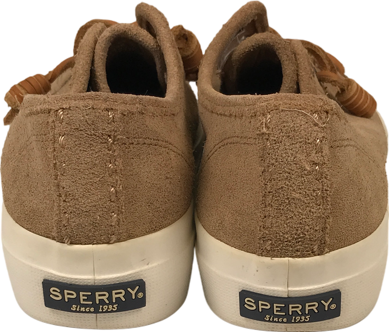 Sperry Top-Sider Women’s Beige Suede Sky Snail Platform Sneakers - 6 image 4