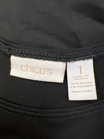 Chico's Women's Black Basic Tank Top - 1/US M image 3