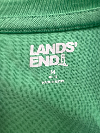 Lands End Women's Green Short Sleeve V-Neck T-Shirt - M image 3
