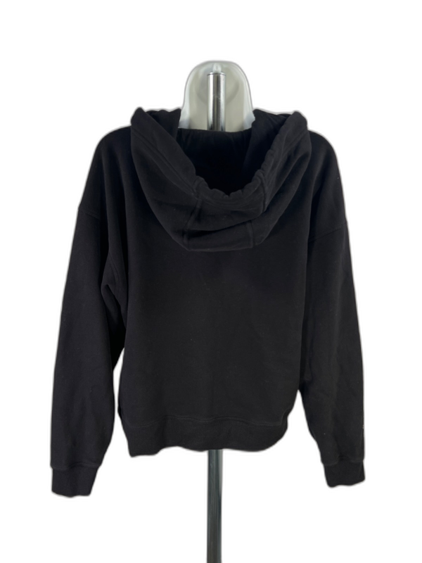 DKNY Sport Women's Black Rhinestone Sleeve Pullover Sweatshirt - L image 2