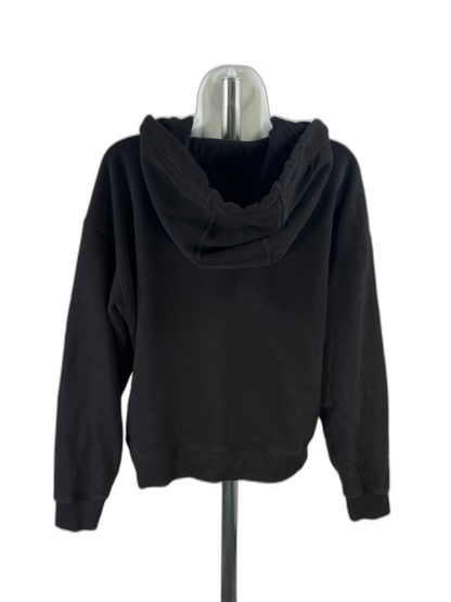 DKNY Sport Women's Black Rhinestone Sleeve Pullover Sweatshirt - L image 2