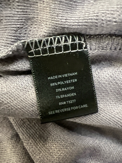 Simply Vera Wang Women's Gray Textured Long Sleeve Shirt - L image 4