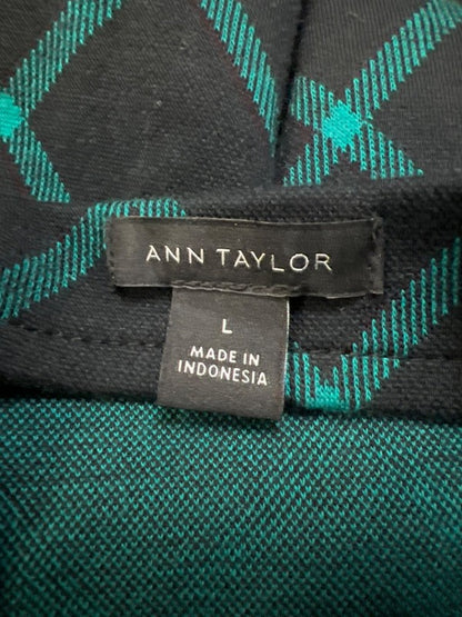 Ann Taylor Women's Black/Green Mock Neck Long Sleeve Sweater - L image 3