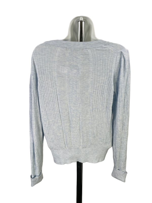 White House Black Market Women's Blue Long Sleeve Sweater - M image 2