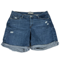 Levi's Women's Medium Wash Classic Distressed Denim Shorts - 16W Plus