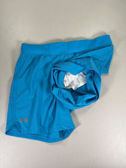 Under Armour Men's Blue Speedpocket 7" Lined Fitted Athletic Shorts - XL image 3