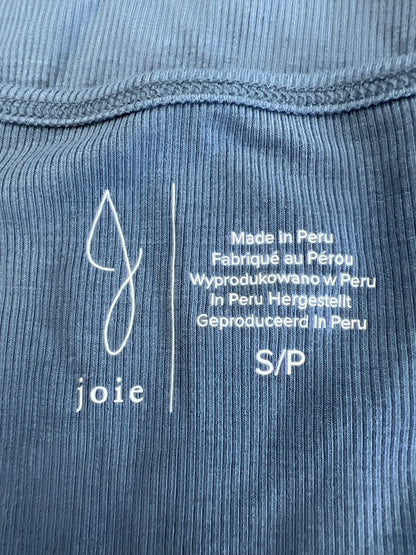 Joie Women's Blue Ribbed Short Sleeve T-Shirt - S image 3