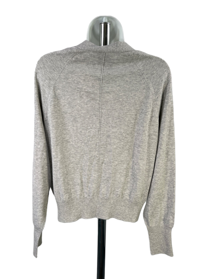 Allude Women’s Gray Long Sleeve Button Up Cashmere Blend Cardigan Sweater - M image 2