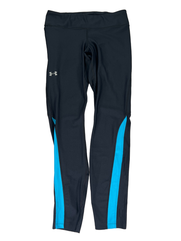 Under Armour Women's Black/Blue Heatgear Compression Pull On Leggings - L
