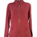 Lululemon Women's Red Mulled Wine Full Zip Define Athletic Jacket - 12