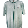 Greg Norman Men's Blue PlayDry Short Sleeve Athletic Polo - XL