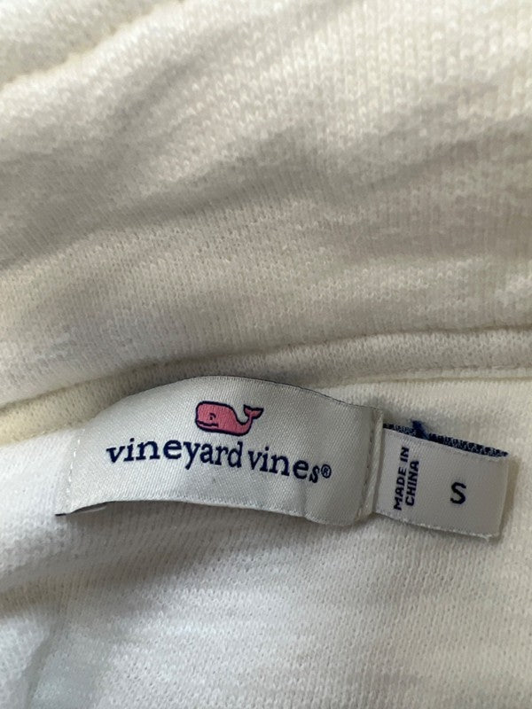 Vineyard Vines Women's White/Ivory 1/4 Zip Shep Pullover Sweatshirt - S image 3