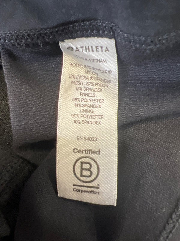 Athleta Women's Black Lined Scrunch Waist Athletic Mini Skort - S image 4