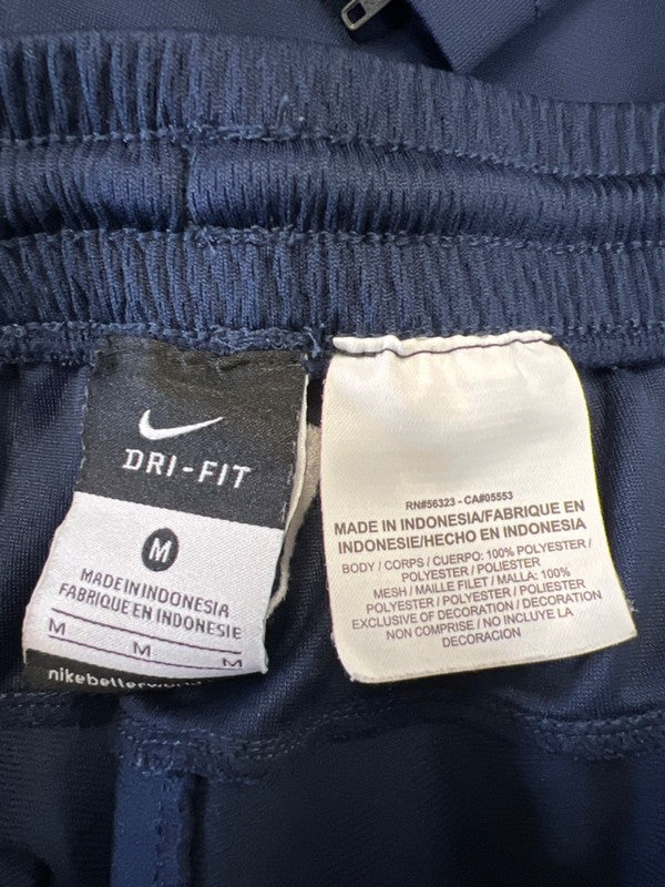 Nike Men's Blue Dri-Fit Zip Ankle Pull On Athletic Training Pants - M image 3