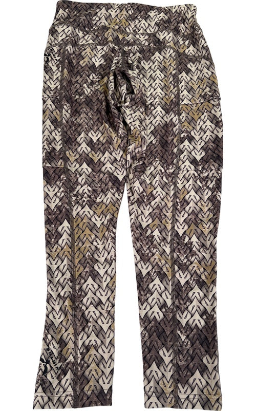 VOG Women’s Brown/Gray The Dash Baselayer Cropped Leggings - S image 3