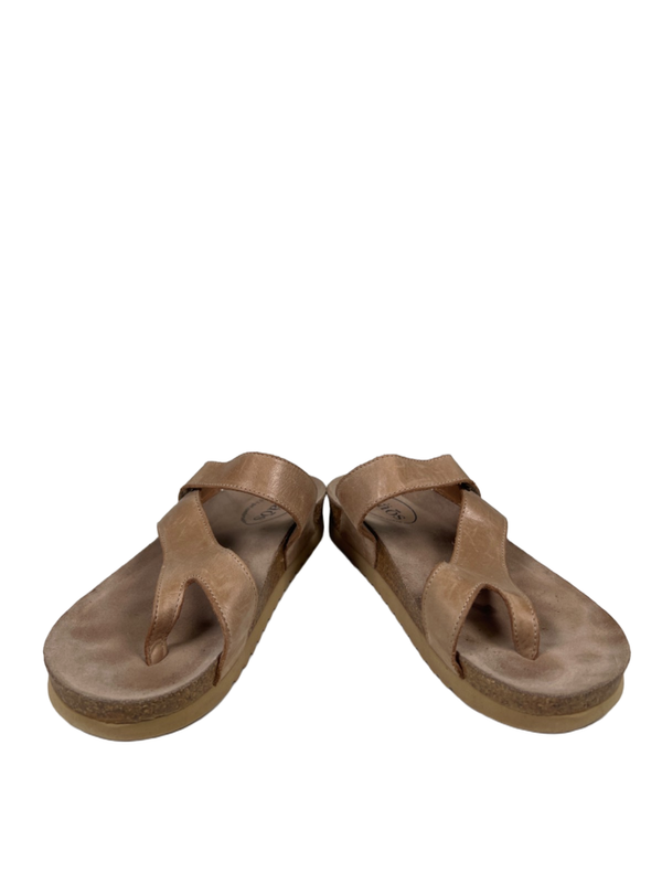Taos Women's Tan Leather Lola Strappy Sandals - 39/US 8-8.5 image 6