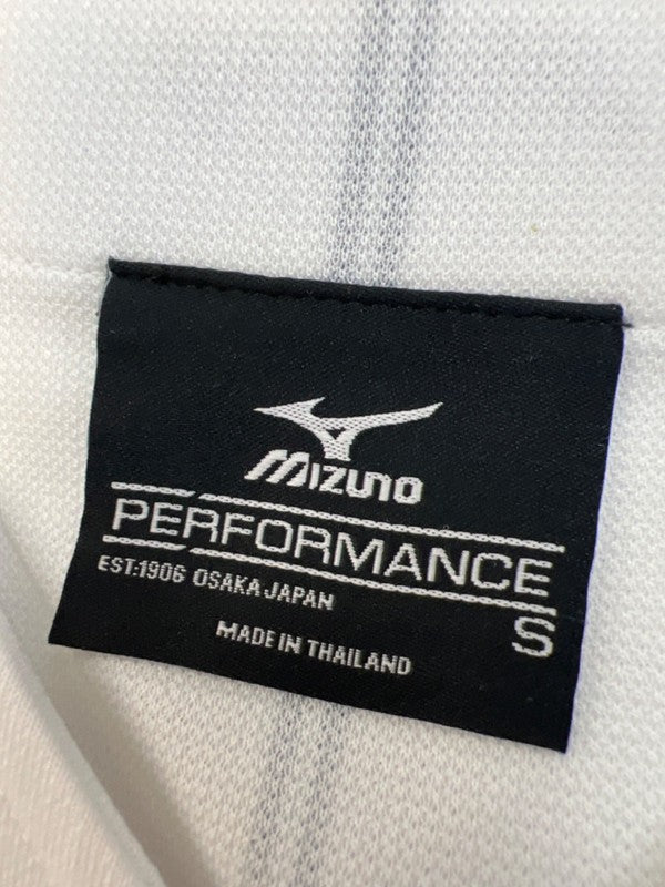 Mizuno Men's White Pinstripe Performance Pro Short Sleeve Baseball Jersey - S image 3