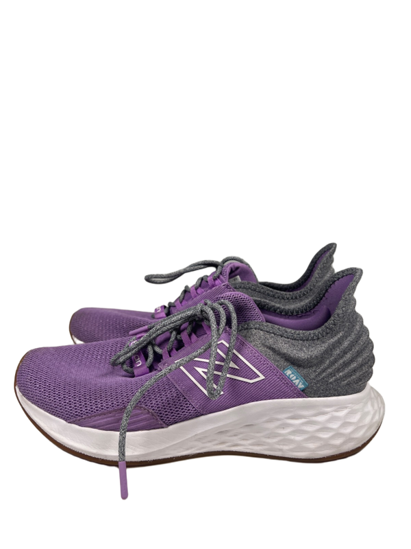 New Balance Women's Purple/Gray Fresh Foam Roav V1 Lace Up Running Sneakers - 10 image 5