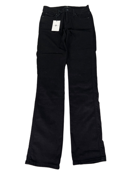 7 For All Mankind Women's Black Kimmie Straight Denim Jeans - 28