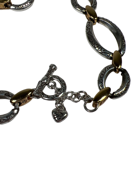 Brighton Women's Gold/Silver Two Tone Silver Plated Link 10in Necklace image 4