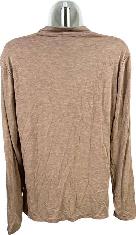 Orvis Women’s Light Brown Long Sleeve V-Neck T-Shirt - M image 2