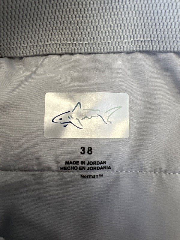 Greg Norman Men's Gray Jordan Performance Golf Shorts - 38 image 3