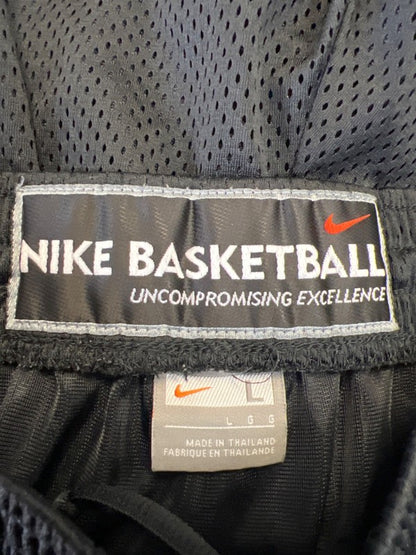 Nike Men's Black/Red Mesh Athletic Basketball Shorts - L image 3