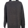 Well Worn Women's Black Speckled Long Sleeve Sweater - L