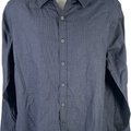 NEW Beverly Hills Men’s Blue Plaid Modern Fit Long Sleeve Button Up Shirt - XL