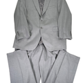 Jos A Bank Men's Gray 100% Wool Blazer Jacket And Dress Pants Set - 42R/36x32