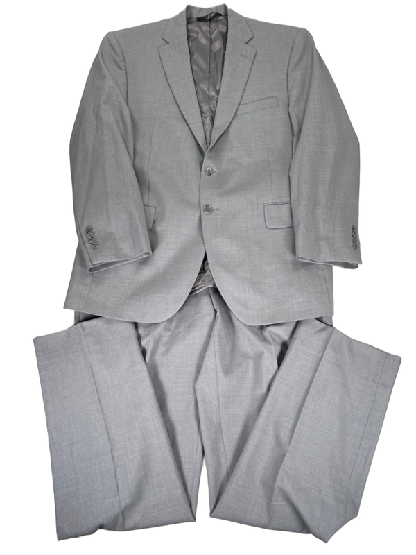 Jos A Bank Men's Gray 100% Wool Blazer Jacket And Dress Pants Set - 42R/36x32
