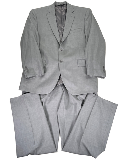 Jos A Bank Men's Gray 100% Wool Blazer Jacket And Dress Pants Set - 42R/36x32