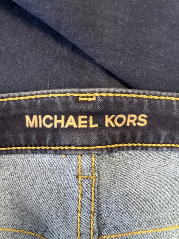 Michael Kors Women's Dark Wash Stretch Cropped Skinny Jeans - 10 image 3