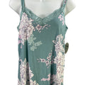 Soma Women’s Blue Floral Grand Jaded Lace Cami Tank Top - S