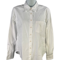 Gap Women's White Cotton Classic Long Sleeve Button Up Shirt - XS
