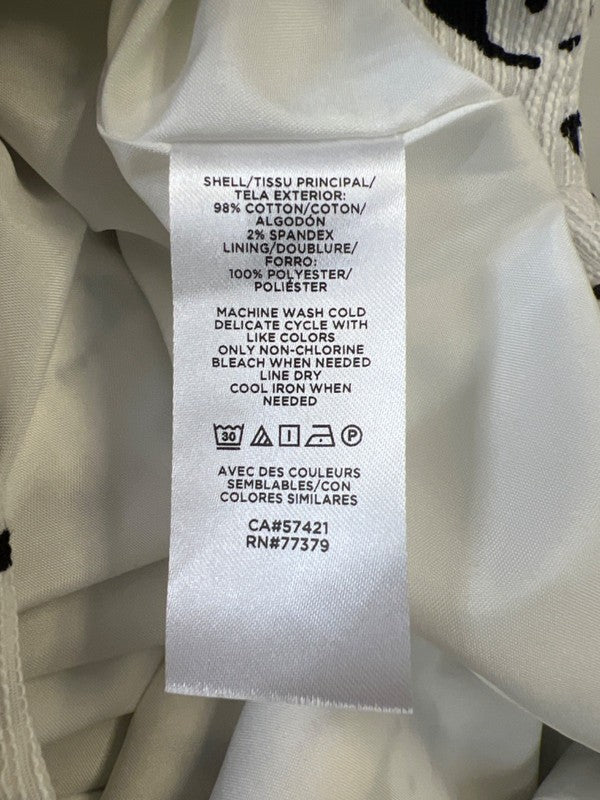 Ann Taylor Women's White/Black Textured Straight Skirt - 6 image 4