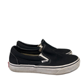 Vans Women's Black/White Classic Slip On Skating Shoes - 8.5