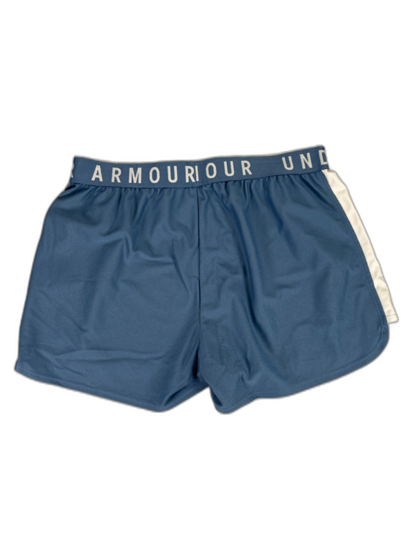 Under Armour Women's Blue/White Loose Fit Athletic Shorts - L image 2