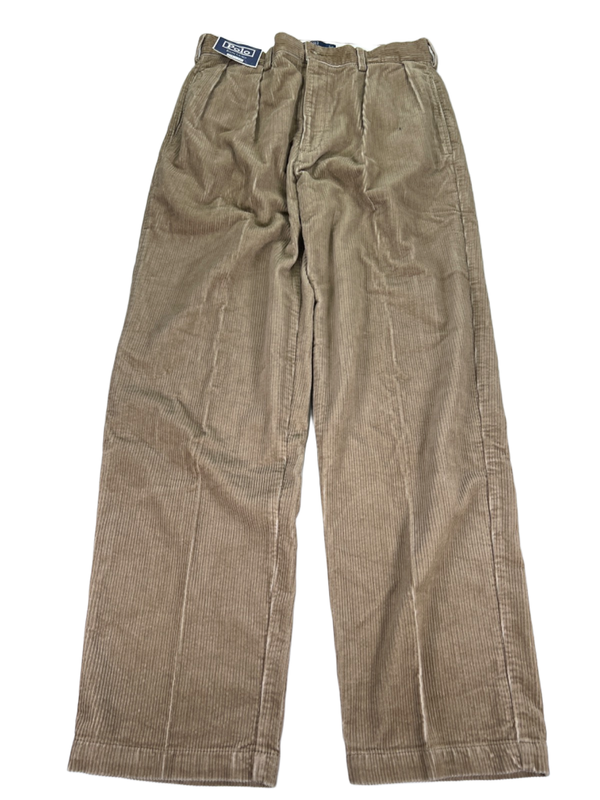 Polo Ralph Lauren Men's Tan Corduroy Classic Fit Andrew Pants - 34x32