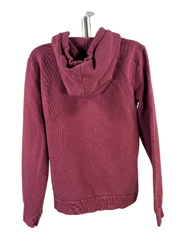 adidas Women's Burgundy Long Sleeve Pullover Sweatshirt - S image 2