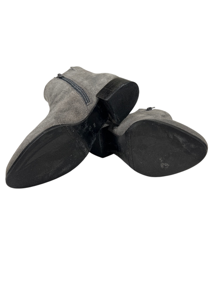 Vaneli Women's Gray Suede Side Zip Ankle Boots - 5 image 7