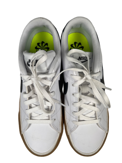 Nike Women's White/Black Court Legacy Lace Up Sneakers - 7.5 image 3